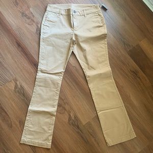Old Navy Boot Cut Khakis in size 4 Petite.